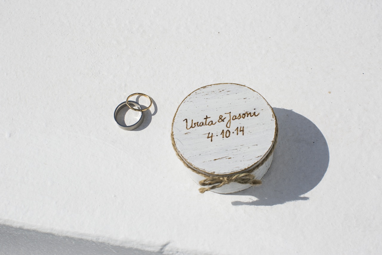Wedding in Santorini-ring box
